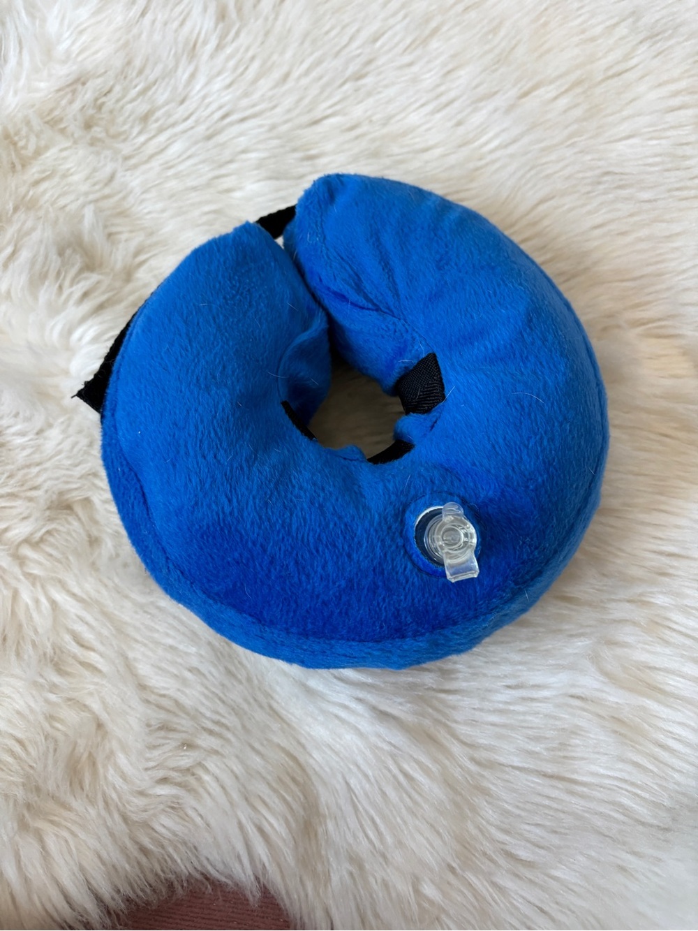 Blue Inflatable Pet Neck Cone - Picture 3 of 6